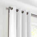 Grommet Drapery in Lush Linen - Optic White.