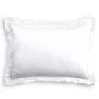 Pillow Sham in Lush Linen - Optic White