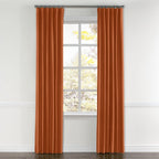 Convertible Drapery in Lush Linen - Rust