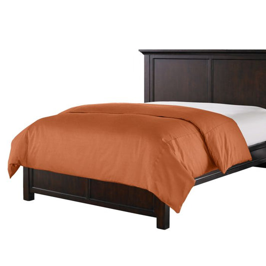 Duvet Cover in Lush Linen - Rust