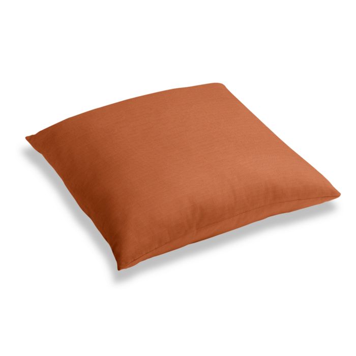 Simple Floor Pillow in Lush Linen - Rust