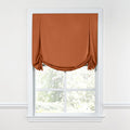 Tulip Roman Shade in Lush Linen - Rust