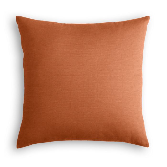 Throw Pillow in Lush Linen - Rust