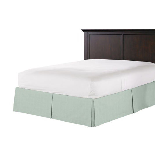 Tailored Bedskirt in Lush Linen - Seafoam
