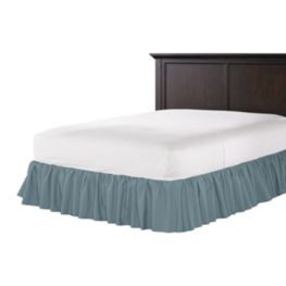 Ruffle Bedskirt in Lush Linen - Slate