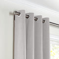 Grommet Drapery in Lush Linen - Smokey Quartz