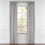 Pinch Pleat Drapery in Lush Linen - Smokey Quartz