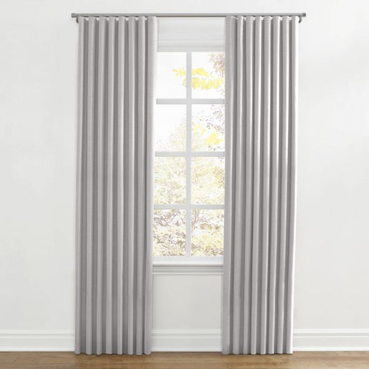 Ripplefold Drapery in Lush Linen - Smokey Quartz