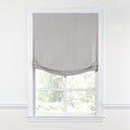 Relaxed Roman Shade in Lush Linen - Smokey Quartz