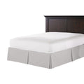 Tailored Bedskirt in Lush Linen - Smokey Quartz