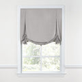 Tulip Roman Shade in Lush Linen - Smokey Quartz