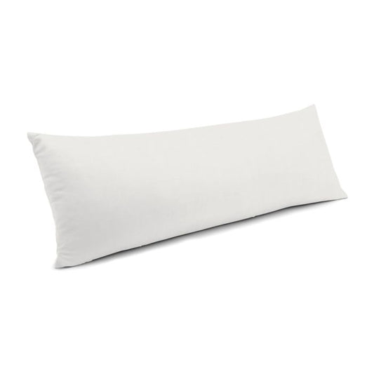 Large Lumbar Pillow in Lush Linen - White