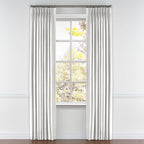 Pinch Pleat Drapery in Lush Linen - White