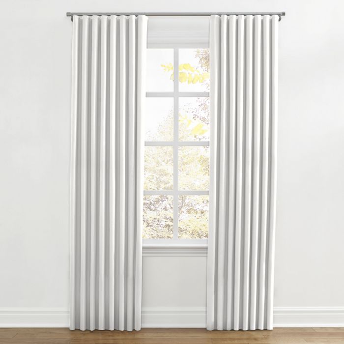 Ripplefold Drapery in Lush Linen - White