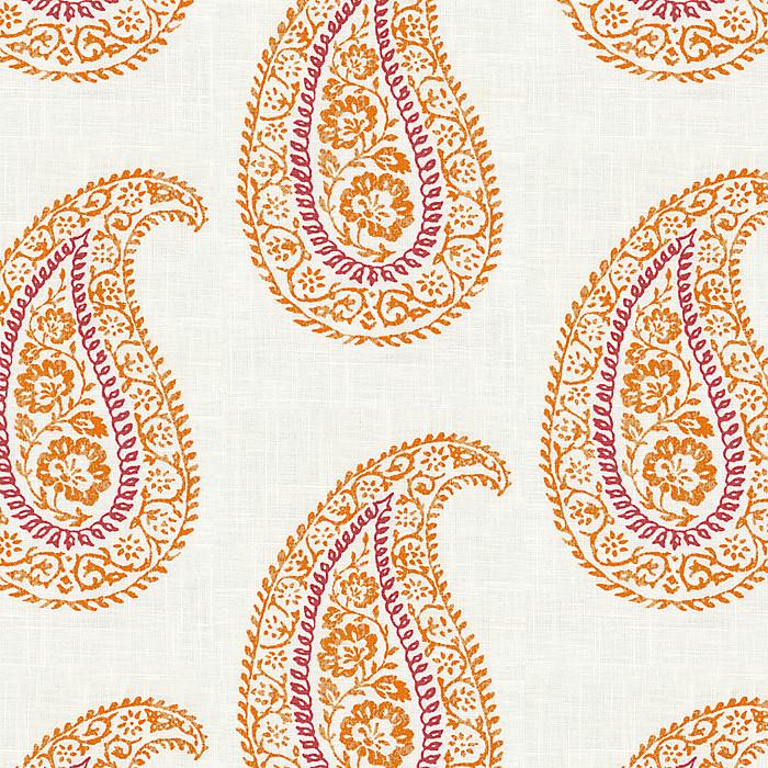 Fabric Swatch: Mandha - Papaya