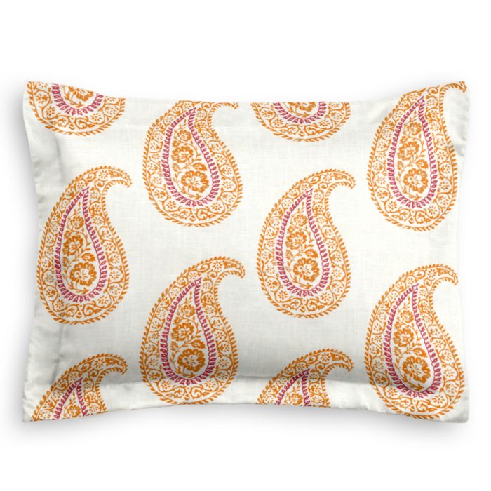 Pillow Sham in Mandha - Papaya