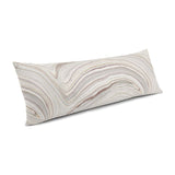 Large Lumbar Pillow in Marbleous - Quarry