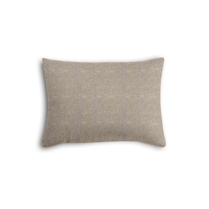 Boudoir Pillow in Metallic Linen - Gunmetal