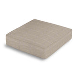 Box Floor Pillow in Metallic Linen - Gunmetal