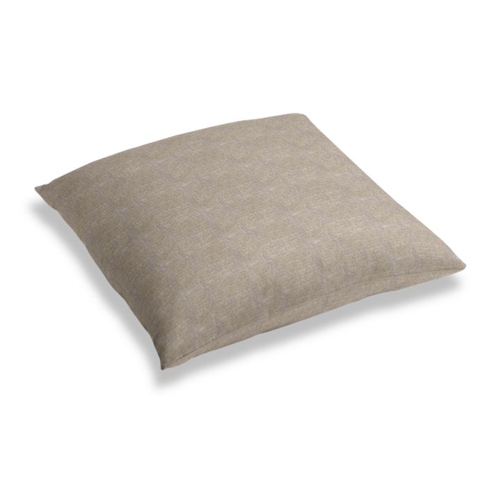 Simple Floor Pillow in Metallic Linen - Gunmetal