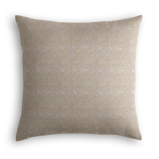 Throw Pillow in Metallic Linen - Gunmetal