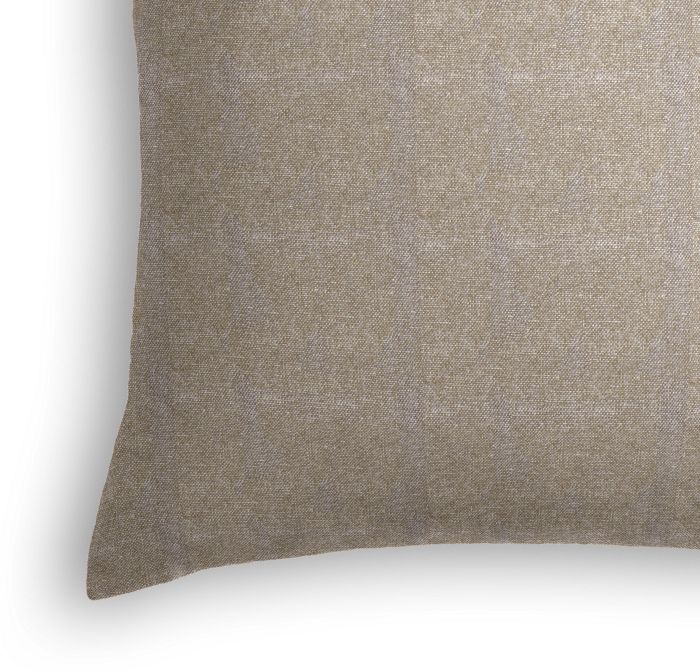 Throw Pillow in Metallic Linen - Gunmetal