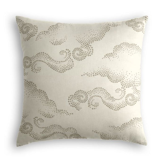 Throw Pillow in Cloudburst - Pearl