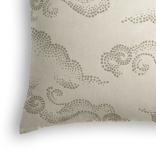 Throw Pillow in Cloudburst - Pearl
