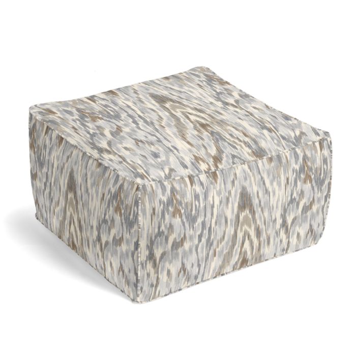 Square Pouf in Mirage - Frost