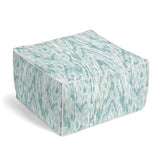 Square Pouf in Mirage - Surf