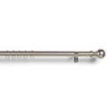 Custom Adjustable Drapery Hardware in Nickel With Luna Finial