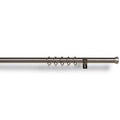 Custom Adjustable Drapery Hardware in Pewter With Halo Finial
