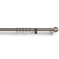 Custom Adjustable Drapery Hardware in Pewter With Luna Finial