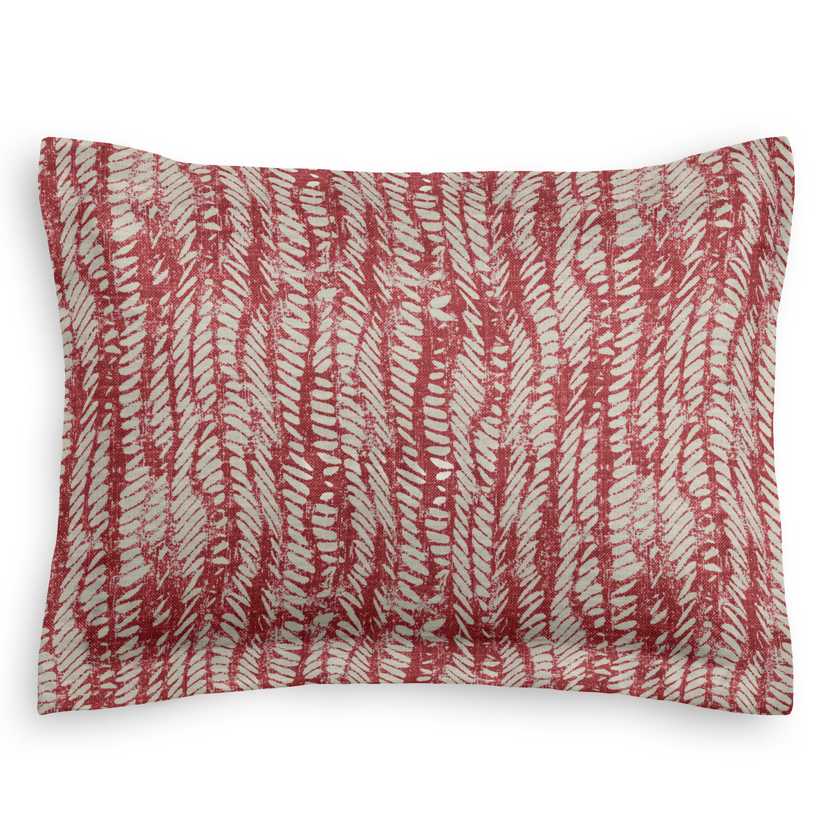 Pillow Sham in Rope Walk - Grenadine