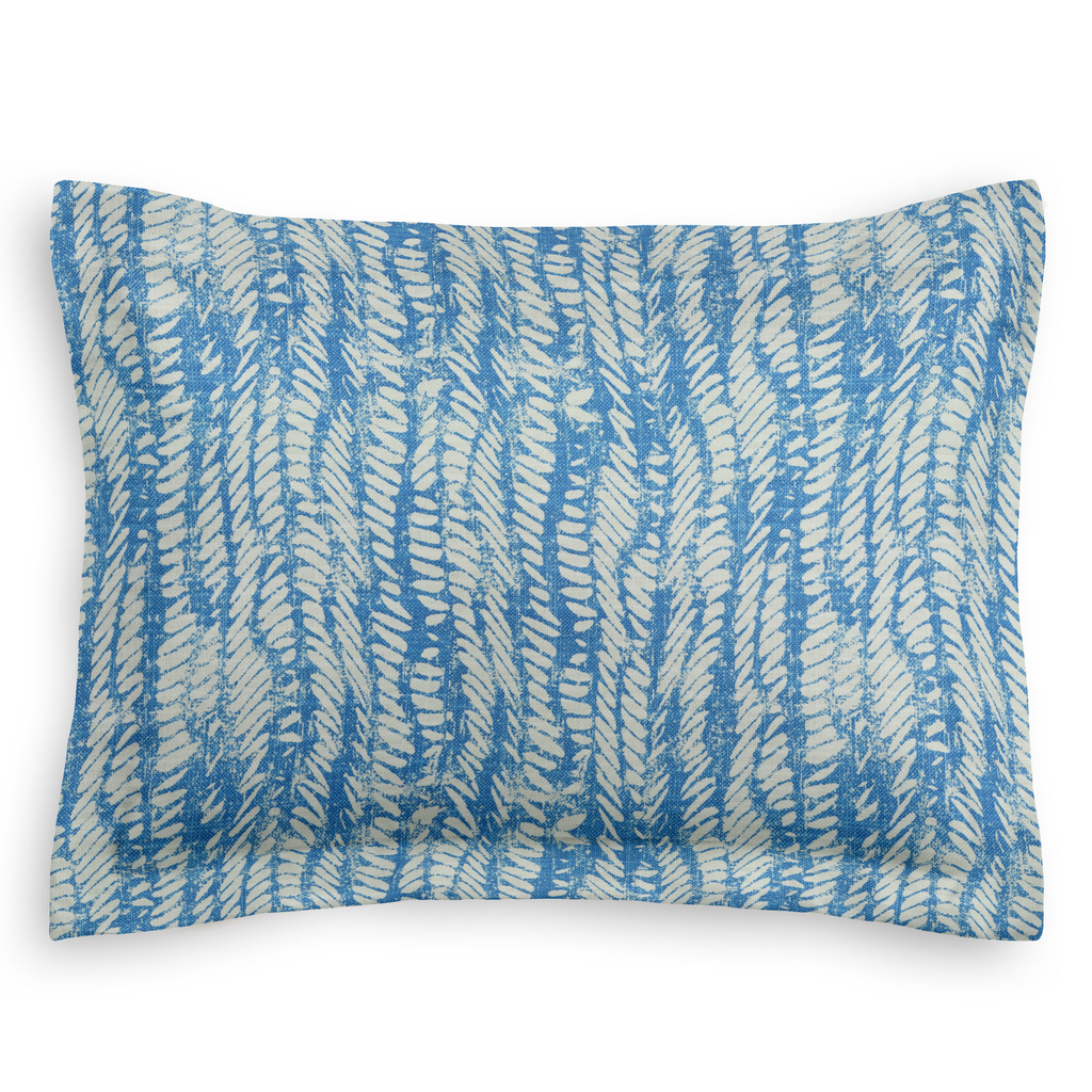 Pillow Sham in Rope Walk - Persian Blue