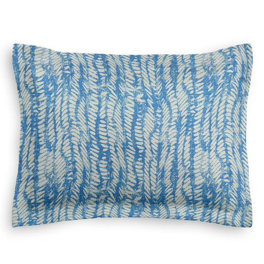 Pillow Sham in Rope Walk - Persian Blue