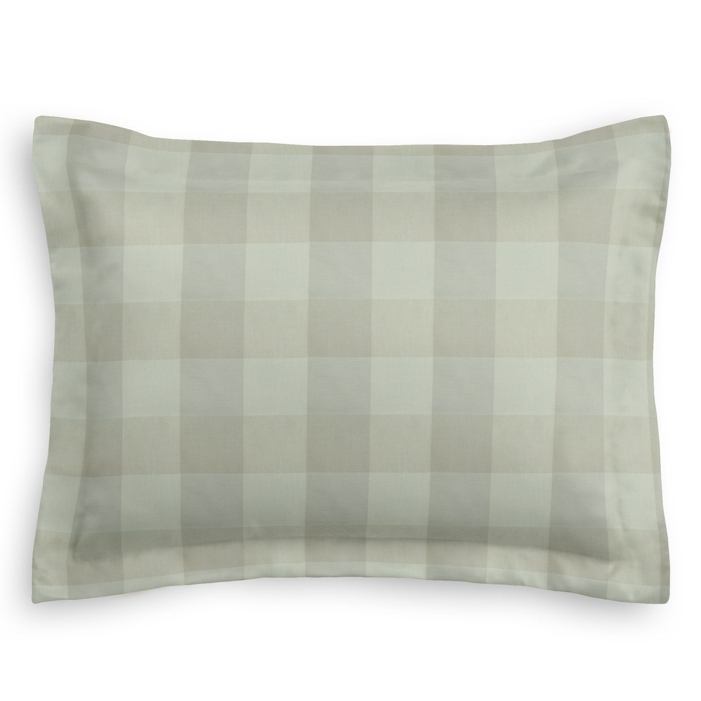 Pillow Sham in Foxy Plaid - Dune