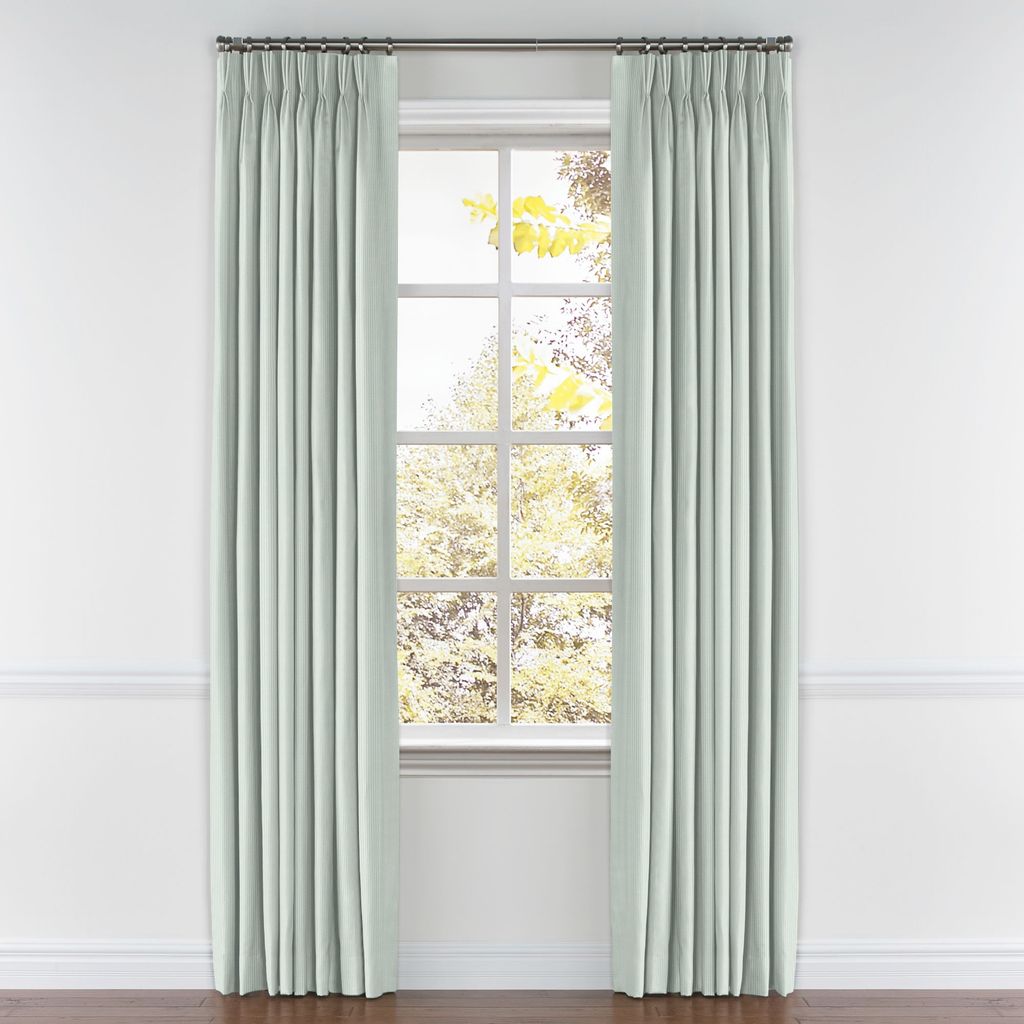 Pinch Pleat Drapery in Baldwin - Cornflower