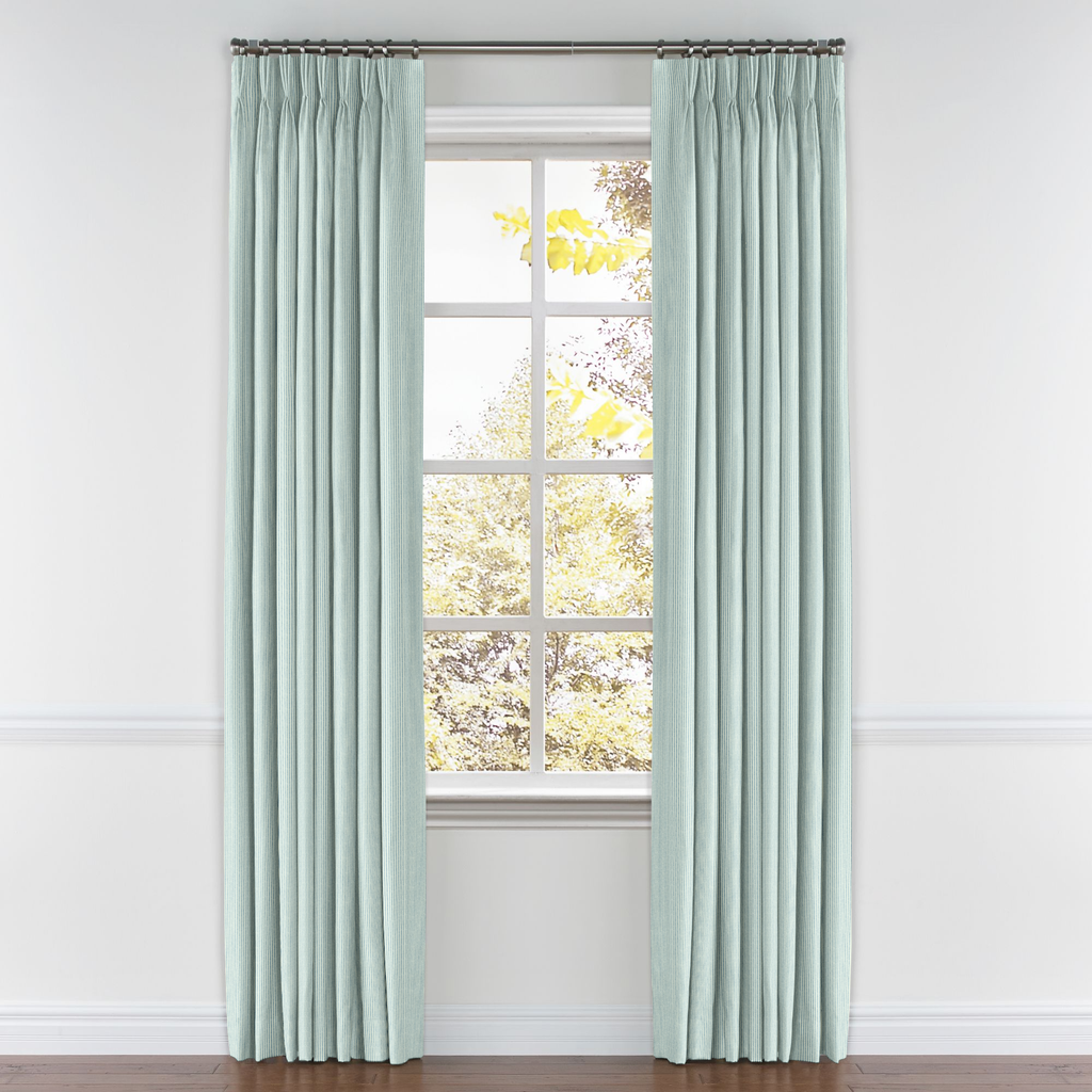 Pinch Pleat Drapery in Baldwin - Liberty Blue