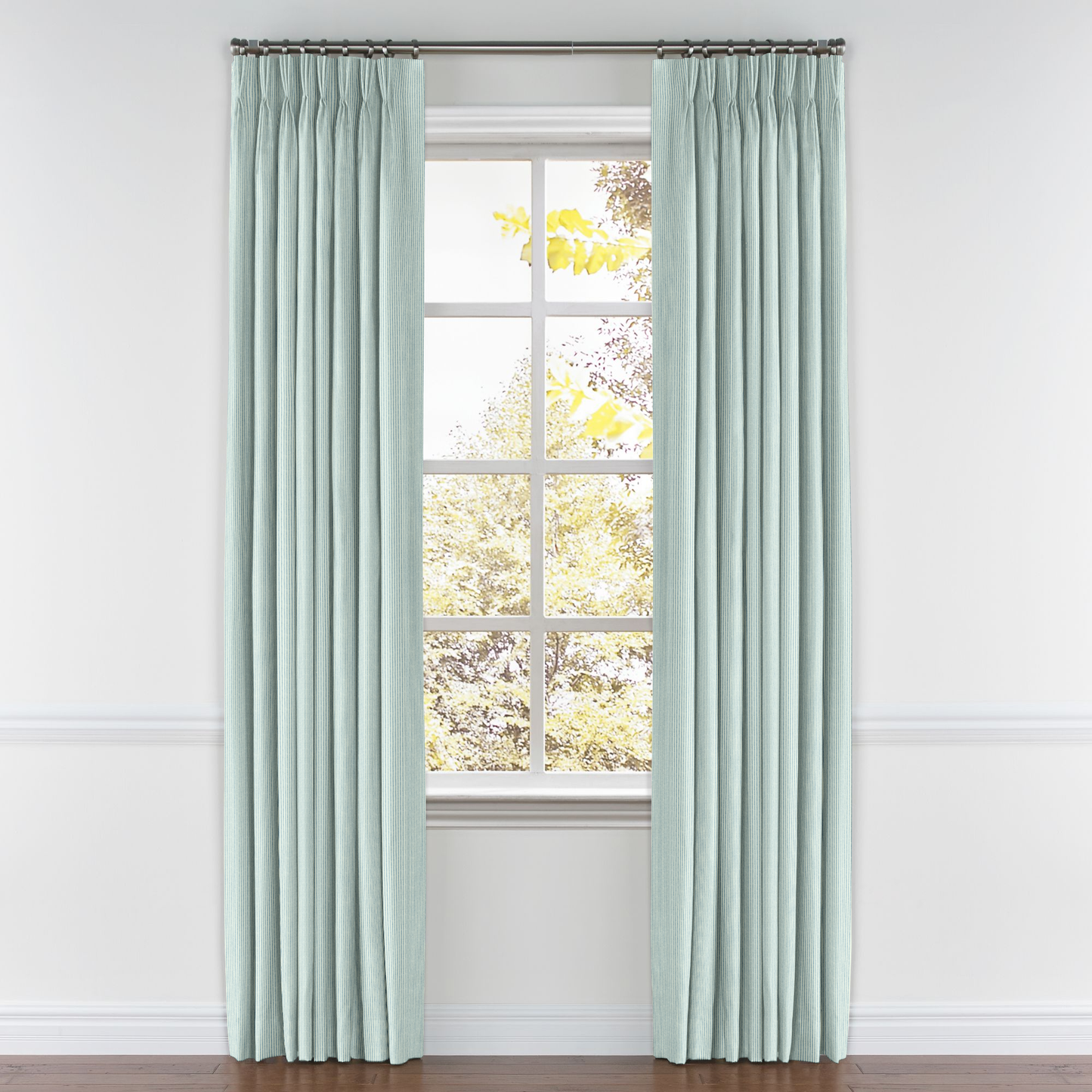 Pinch Pleat Drapery in Baldwin - Liberty Blue