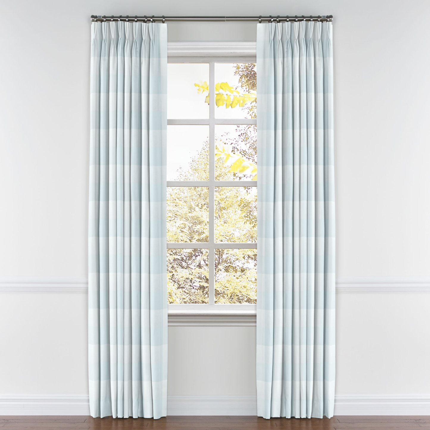 Pinch Pleat Drapery in Falmouth - Frost