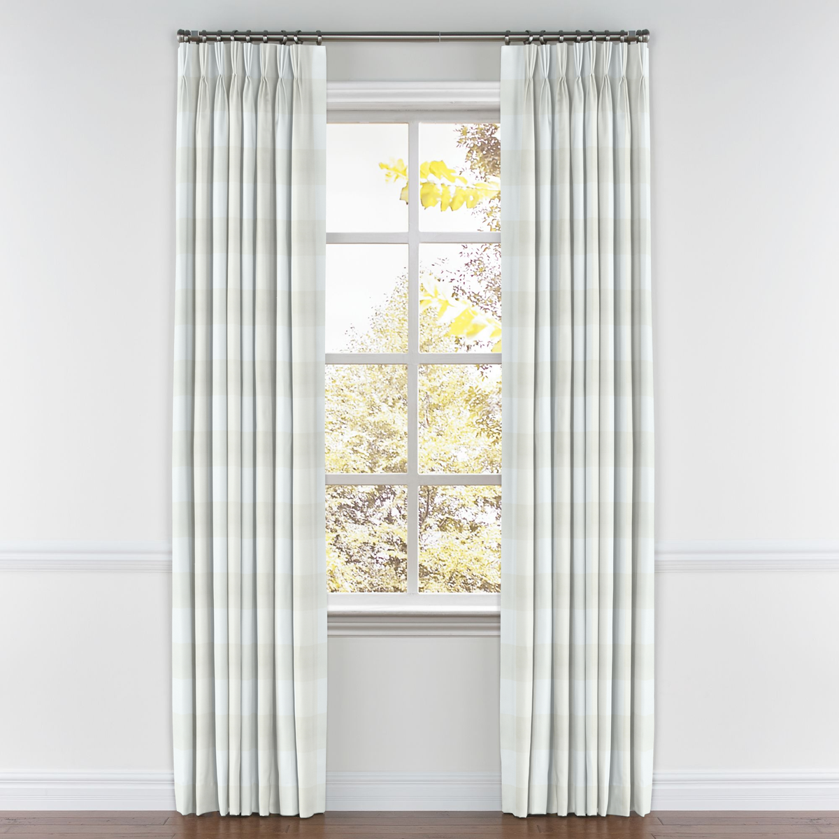 Pinch Pleat Drapery in Falmouth - Linen