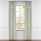 Pinch Pleat Drapery in Foxy Plaid - Dune