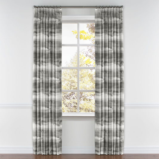 Pinch Pleat Drapery in Up In The Sky - Grey
