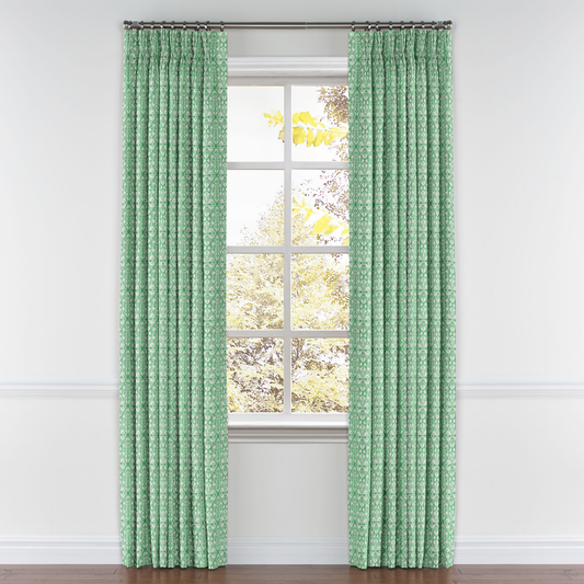 Pinch Pleat Drapery in Palazzo - Lagoon