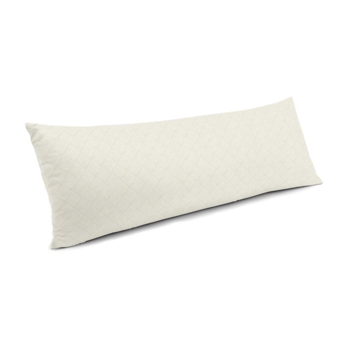 Large Lumbar Pillow in Pintucked In - Ivory