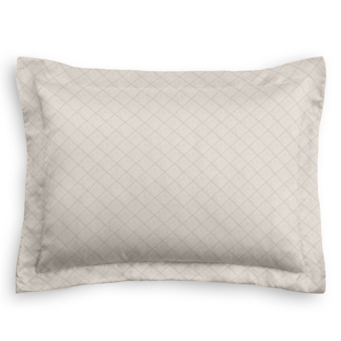 Pillow Sham in Pintucked In - Oyster