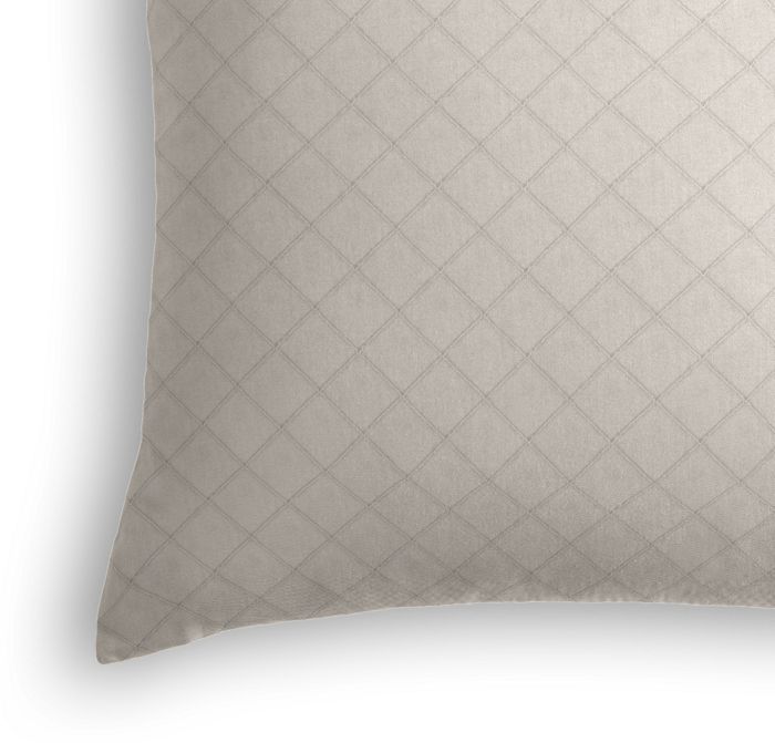 Throw Pillow in Pintucked In - Oyster