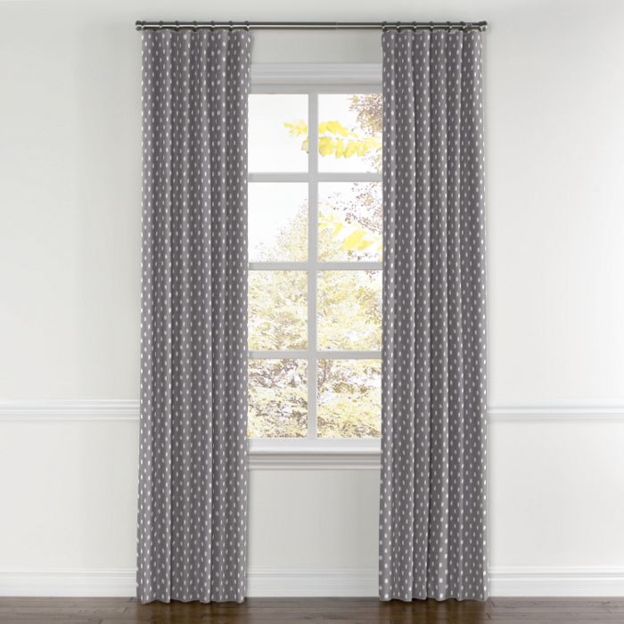 Convertible Drapery in Polka Face - Pewter