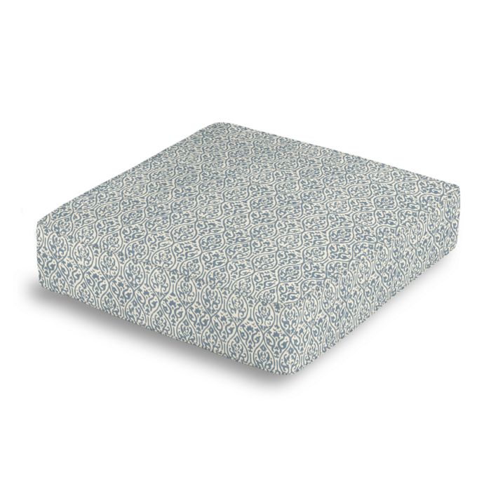 Box Floor Pillow in Prints Charming - Dusty Blue